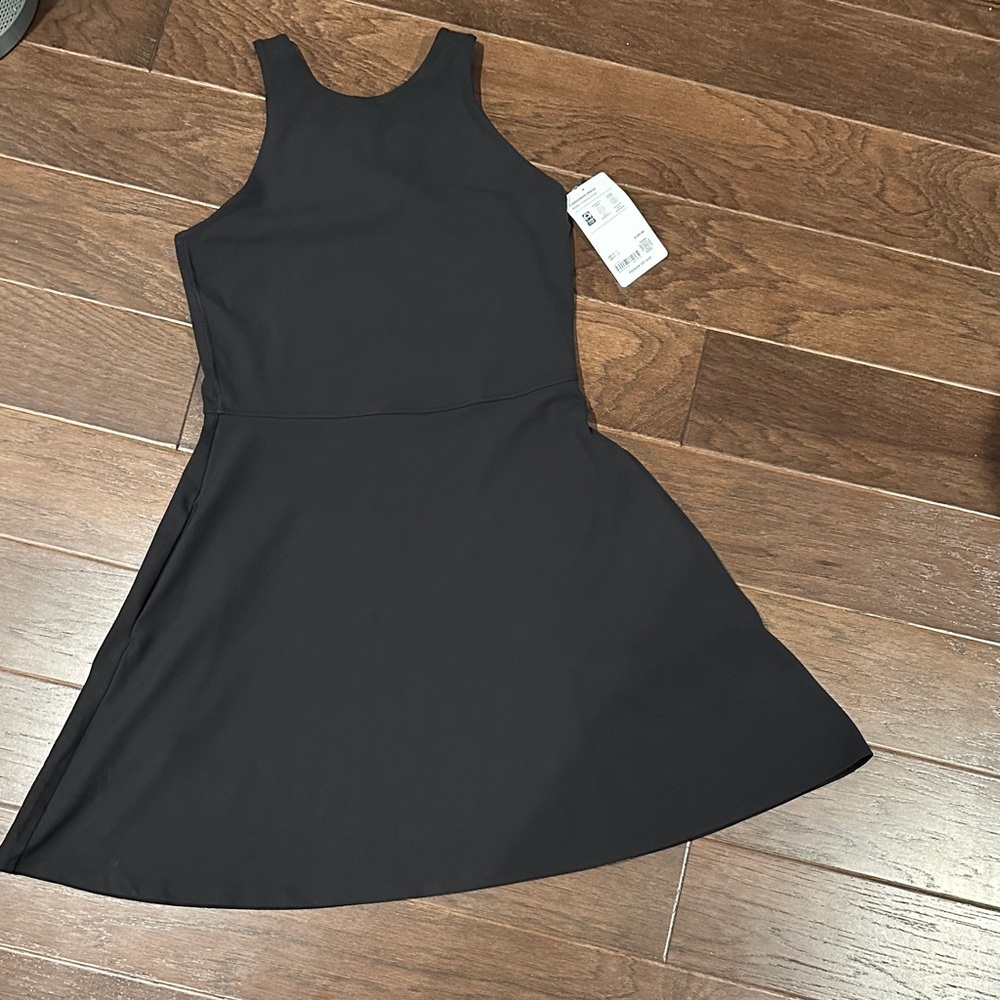 Athleta Black Sleeveless Mini Conscious Dress